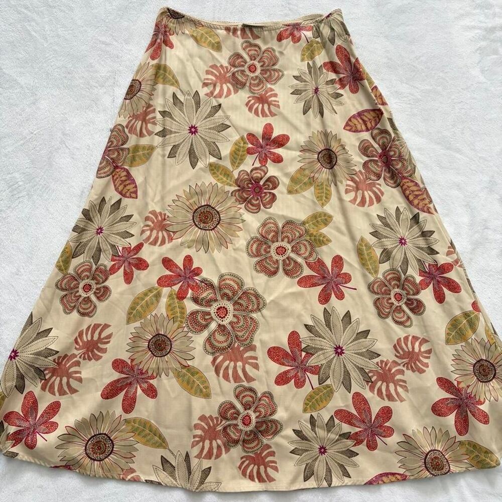 Croft & Barrow Floral Midi Skirt Women 8 Coquette Fairycore Vintage Cottagecore